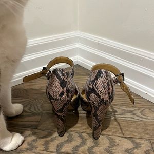 Nine West snakeskin heels